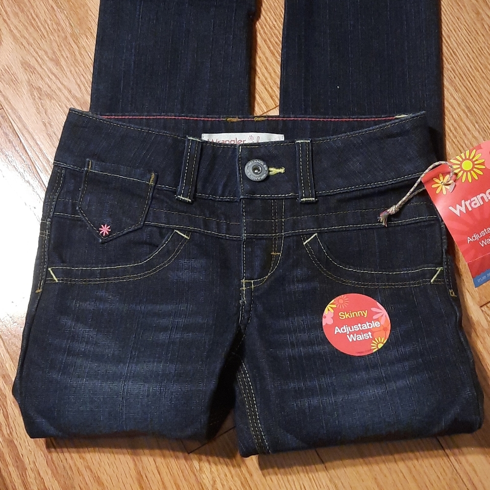 Girls Wrangler adjustable waist Jeans - Picture 4 of 5